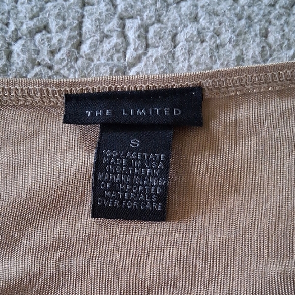 The Limited Gold Flutter Sleeve Blouse - Picture 2 of 5